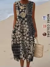 🌸👗 Vestido Casual Estampado de Verano para Mujer 🌞🌊