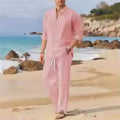 👔🌴 Conjunto Casual de Lino para Hombre | Elegancia Relajada y Máxima Comodidad