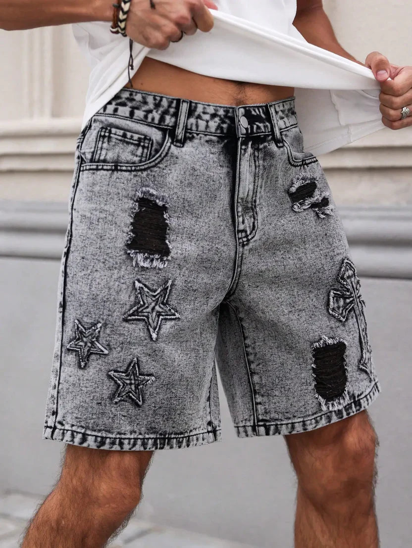Short Denim Rebel Cross – Estilo que Impone Presencia