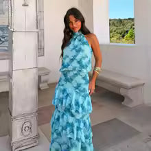🌼 Vestido Largo Estampado en varios colores