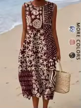 🌸👗 Vestido Casual Estampado de Verano para Mujer 🌞🌊