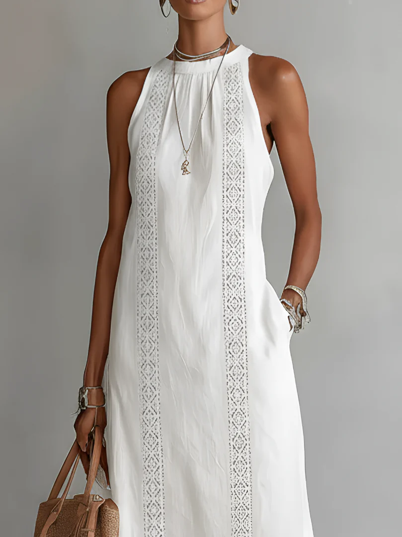 JIMENA | VESTIDO MIDI DE LINO