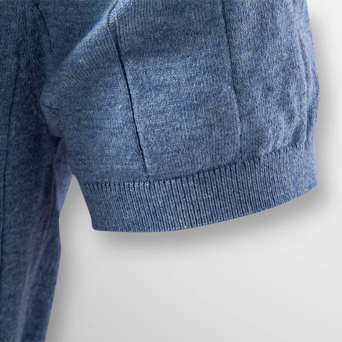 Luca | Camiseta de canalé de lujo